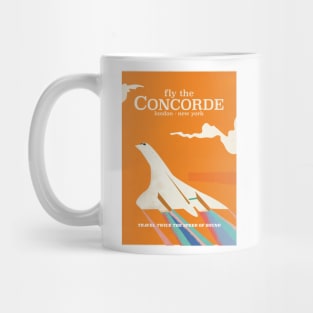 Fly the Concorde vintage travel poster Mug